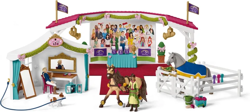 Horse Club Speelfigurenset - De Grote Paardenshow - Kinderspeelgoed voor Jongens en Meisjes - 5 tot 12 jaar - 116 Onderdelen - 42466 fra Schleich i Multi colour – produktbillede