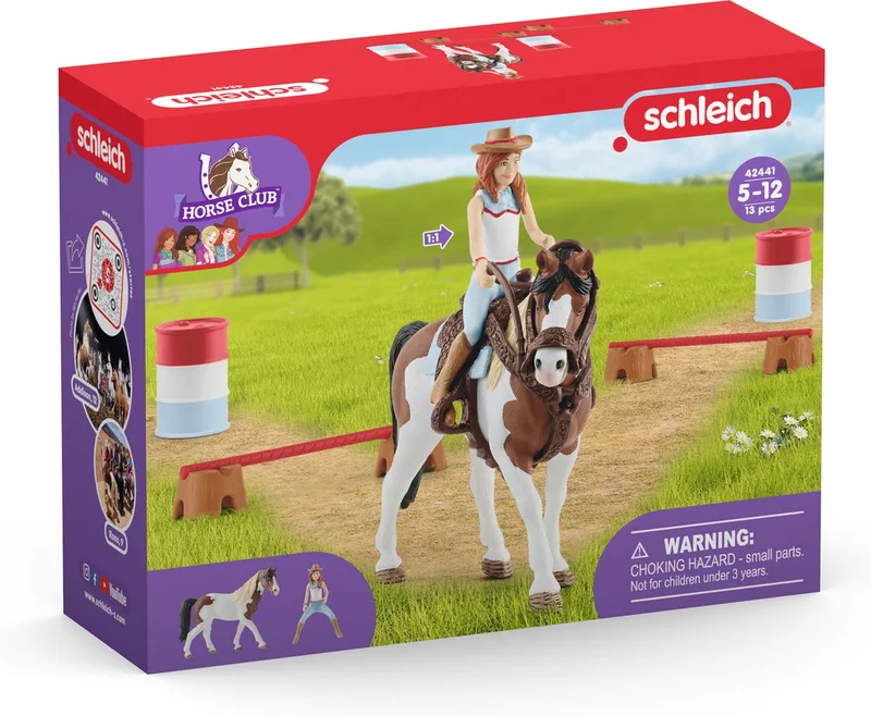 HORSE CLUB Speelfigurenset - Hannah's Western Rijset - Kinderspeelgoed voor Jongens en Meisjes - 5 tot 12 jaar - 12 Onderdelen - 42441 by Schleich in Multi colour – product photo