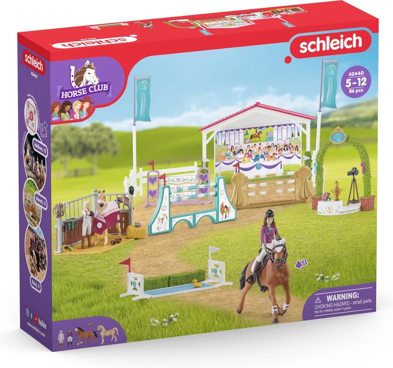 HORSE CLUB Speelfigurenset - Vriendschappenconcours - Kinderspeelgoed voor Jongens en Meisjes - 5 to 12 jaar - 26 Onderdelen - 42440 by Schleich in Multikleuren – product photo