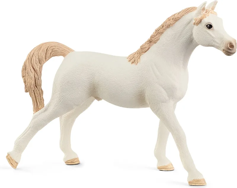 HORSE CLUB Witte Arabische hengst de Schleich en Beige – photo du produit