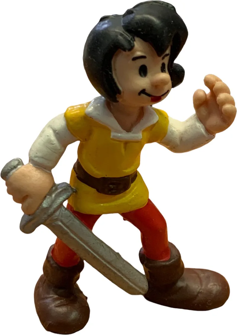 Johan van Johan en Pirrewiet - Speelfiguurtje - 9 cm - bekend van de smurfen von Schleich in Oranje – Produktfoto