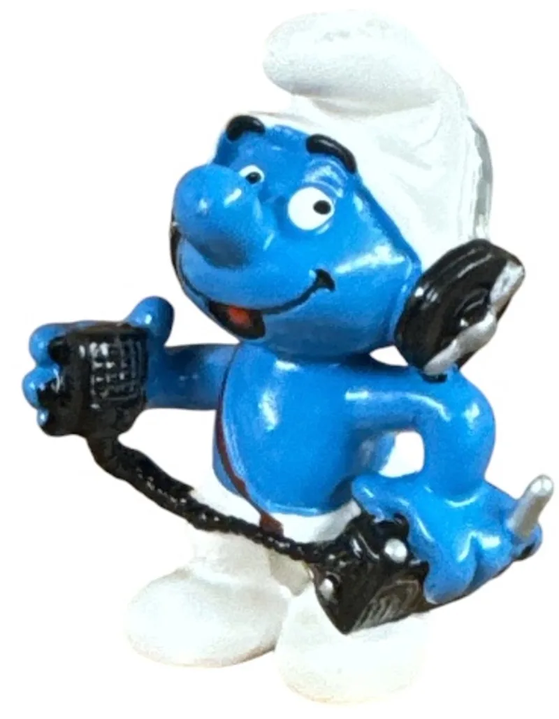 Journalist smurf - Schleich speelfiguurtje - de smurfen - 6 cm von Schleich – Produktfoto