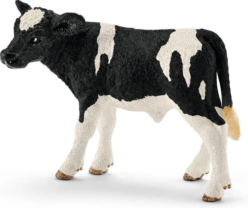 Kalf - 8 cm - koeien - Schleich - 17072 fra Schleich i Zwart wit – produktbillede