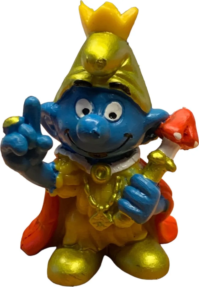 Keizer / Koning Smurf - De Smurfen - Schleich - 6 cm von Schleich in Geel – Produktfoto
