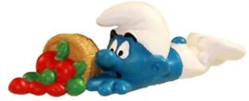 Klungelsmurf met fruit - 20161 - De smurfen - Schleich von Schleich in Blauw – Produktfoto