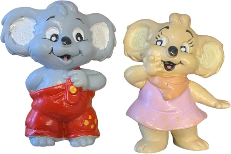 Koala speelfiguurtjes/Taarttoppers 2 stuks (+/-5cm), merk : Schleich. by Schleich in Multi – product photo