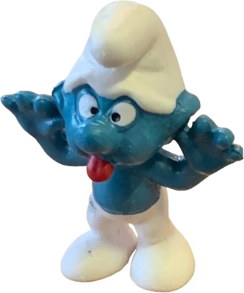 Lolsmurf uitdagend - De smurfen - Schleich - 5,5 cm speelfiguur - 20077 von Schleich in Blauw wit – Produktfoto