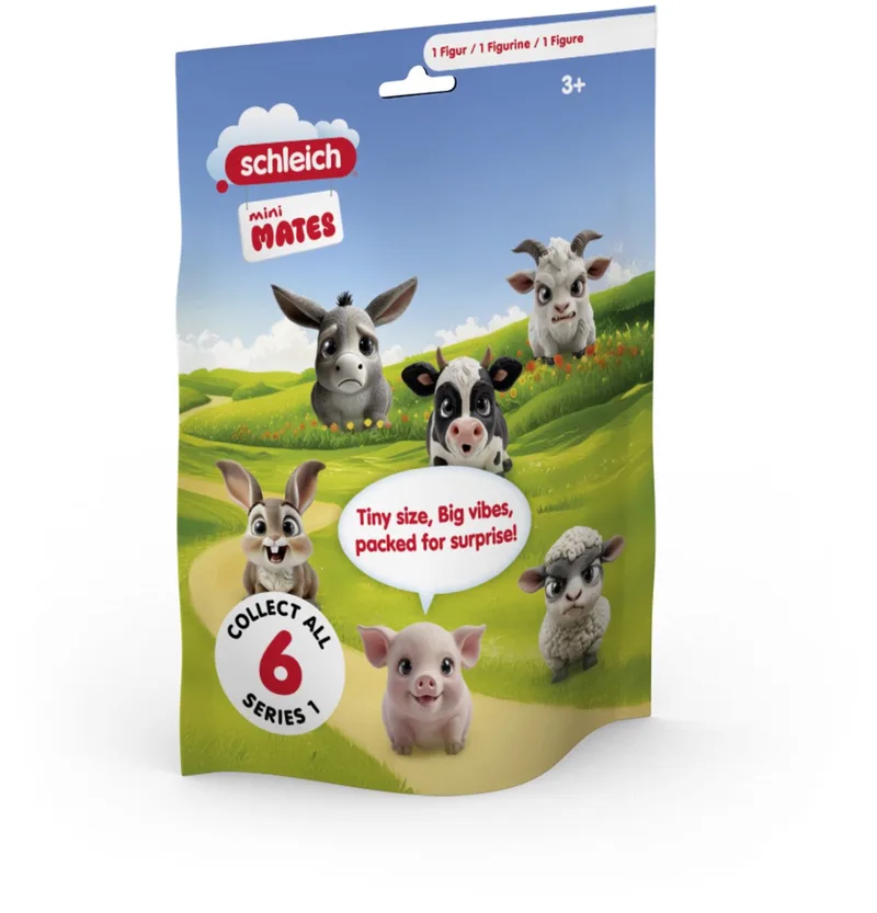 mini MATES dierenfiguren Serie 1 - verzamel en speel. de Schleich en Meerkleurig – photo du produit