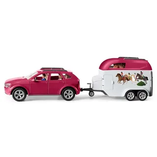 Club Hippique Aventure à Cheval Avec Voiture & Remorque de Schleich – photo du produit 1 sur 6