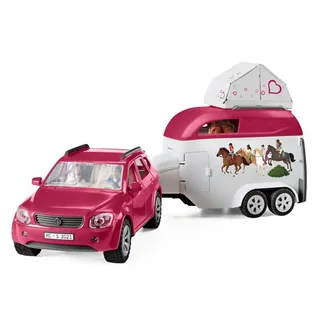 Club Hippique Aventure à Cheval Avec Voiture & Remorque de Schleich – photo du produit 4 sur 6