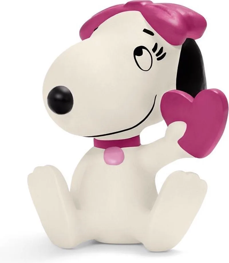 Peanuts - Belle, zittend met hart - 4 x 4 cm Snoopy von Schleich in Multi – Produktfoto