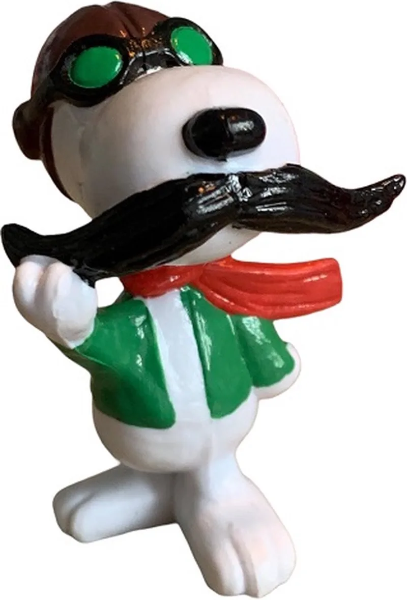 Peanuts - snoopy als piloot - speelfiguur - 6 cm - schleich. von Schleich in Zwart groen bruin – Produktfoto