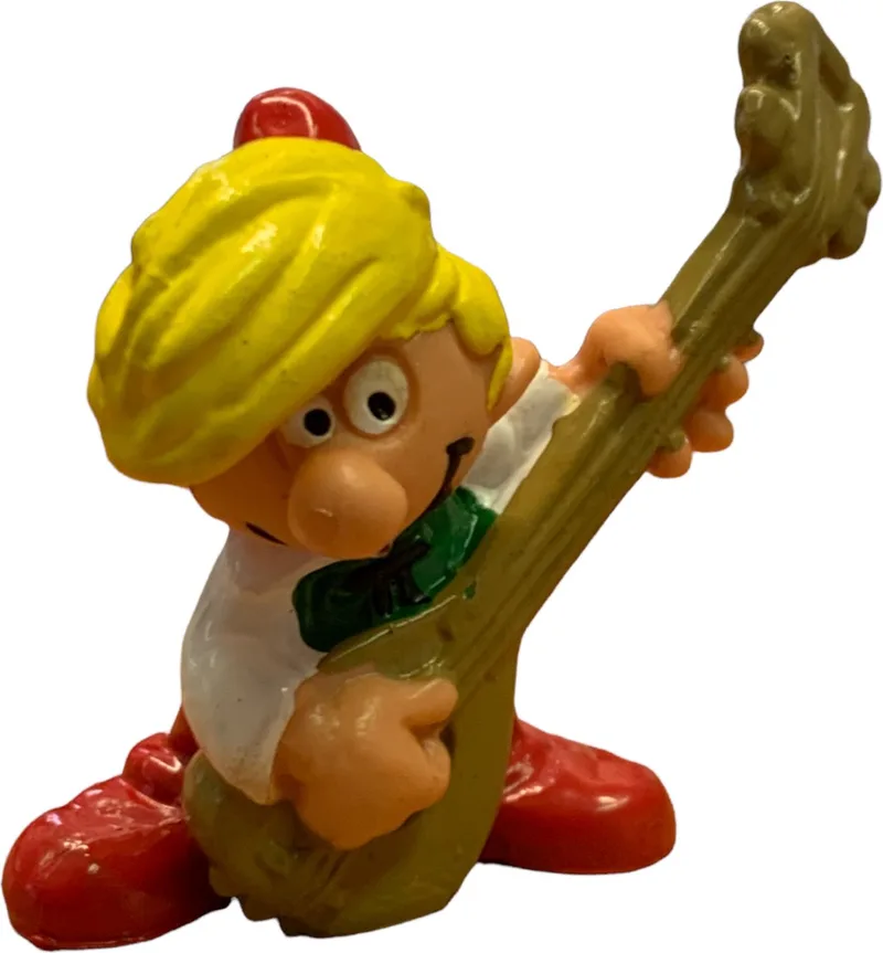 Pirrewiet met gitaar - Speelfiguurtje van Johan en Pirrewiet - Schleich - 5,5 cm de Schleich en Groen – photo du produit