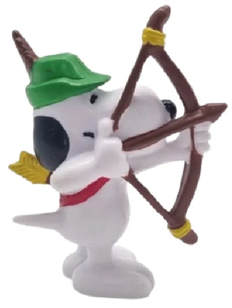 Robin Hood / Boogschutter Snoopy / Peanuts - speelfiguurtje en taarttopper - Schleich - ca. 7 cm von Schleich in Groen bruin – Produktfoto