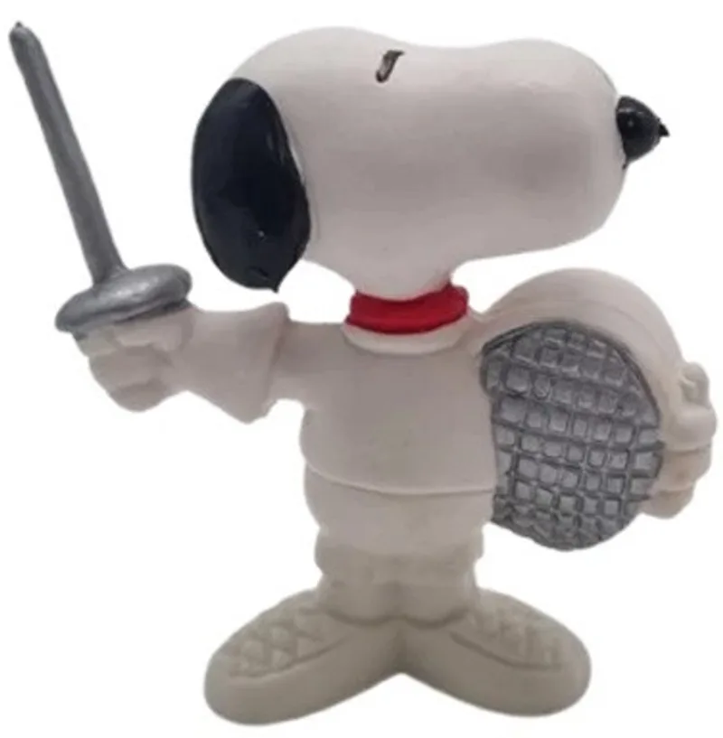 Schermer Snoopy / Peanuts - speelfiguurtje en taarttopper - Schleich - ca. 7 cm von Schleich in Grijs wit – Produktfoto