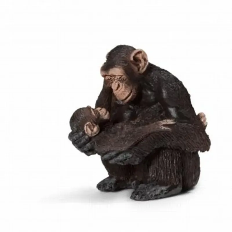 schleich® 14679 SchimpansenWeibchen mit Baby de Schleich – photo du produit