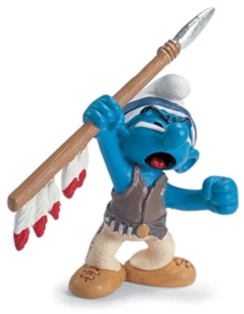Schleich 20550 Smurf met speer von Schleich in Bruin – Produktfoto