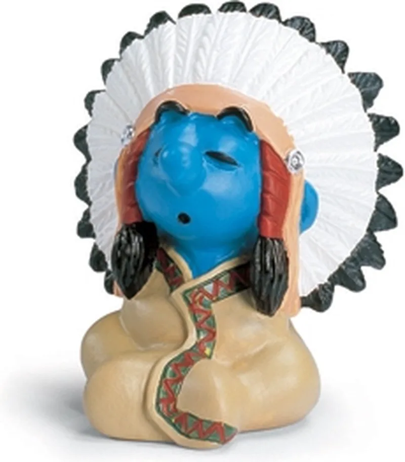 Schleich 20556 Opperhoofd smurf van Schleich in Bruin – productfoto