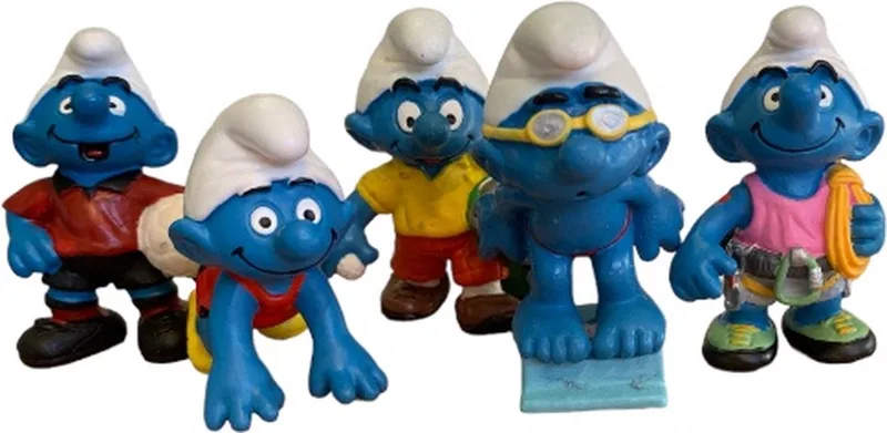 Schleich 41258 Smurfen set 1990 - 1999 van Schleich in Bruin – productfoto