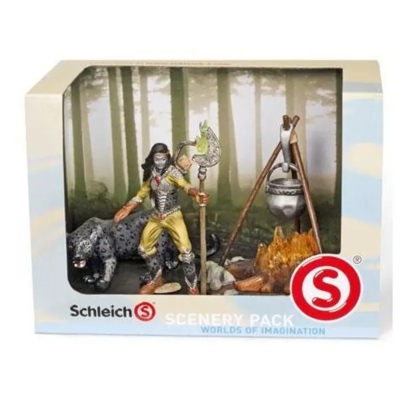 schleich® 41811 BAYALA® Set Noctis mit Gepard und Feuerstelle by Schleich – product photo
