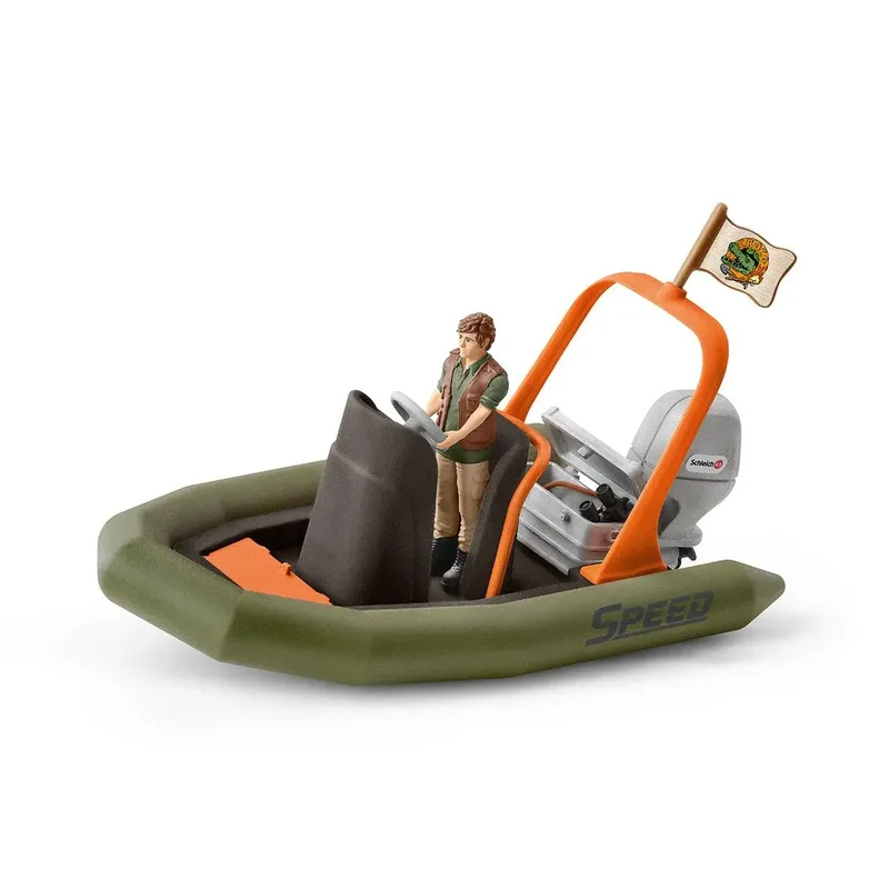 schleich® 42352 Schlauchboot mit Ranger von Schleich – Produktfoto