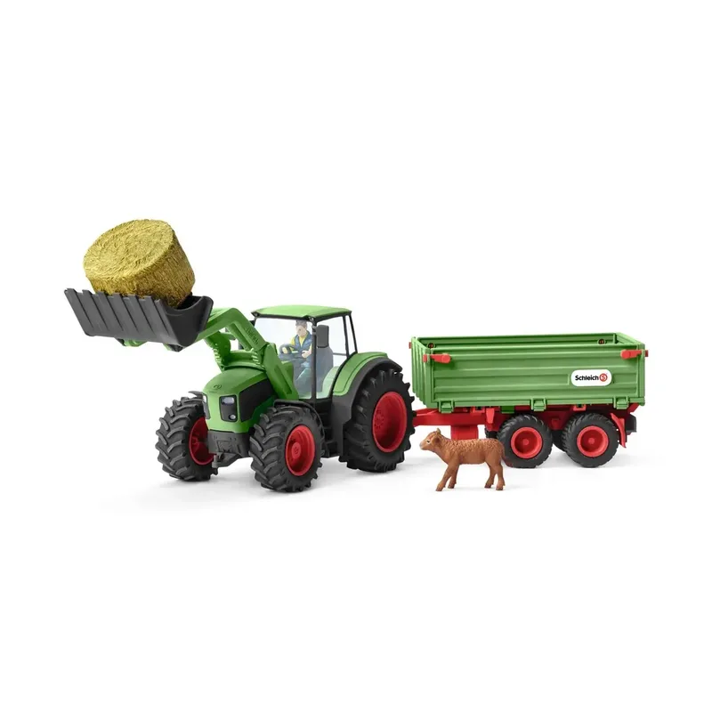 schleich® 42379 FARM WORLD Traktor mit Anhänger by Schleich – product photo