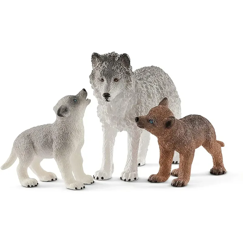 schleich® 42472 Wolfsmutter mit Welpen van Schleich – productfoto
