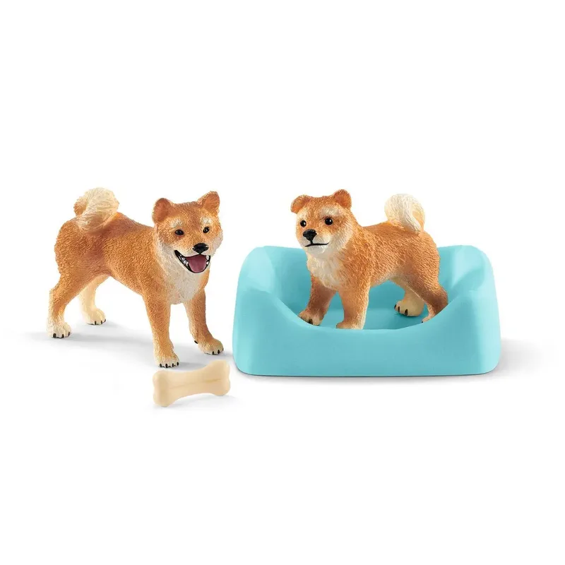 schleich® 42479 FARM WORLD Shiba Inu Mutter und Welpe by Schleich – product photo