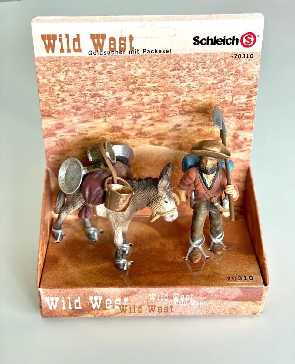 Schleich 70310 - goudzoeker met ezel de Schleich en Multicolore – photo du produit