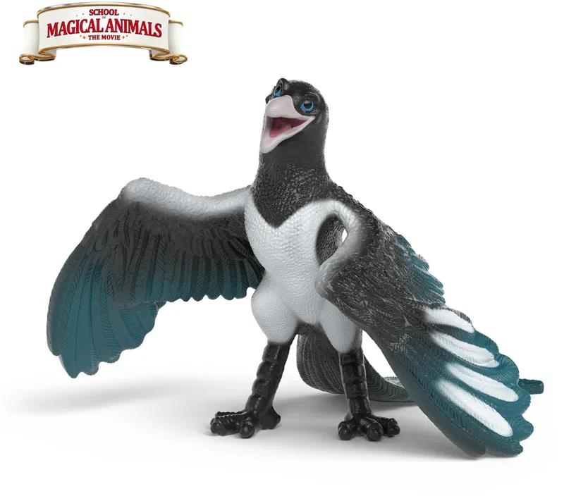 SCHOOL OF MAGICAL ANIMALS Pinkie de Ekster 14956 von Schleich in Zwart – Produktfoto