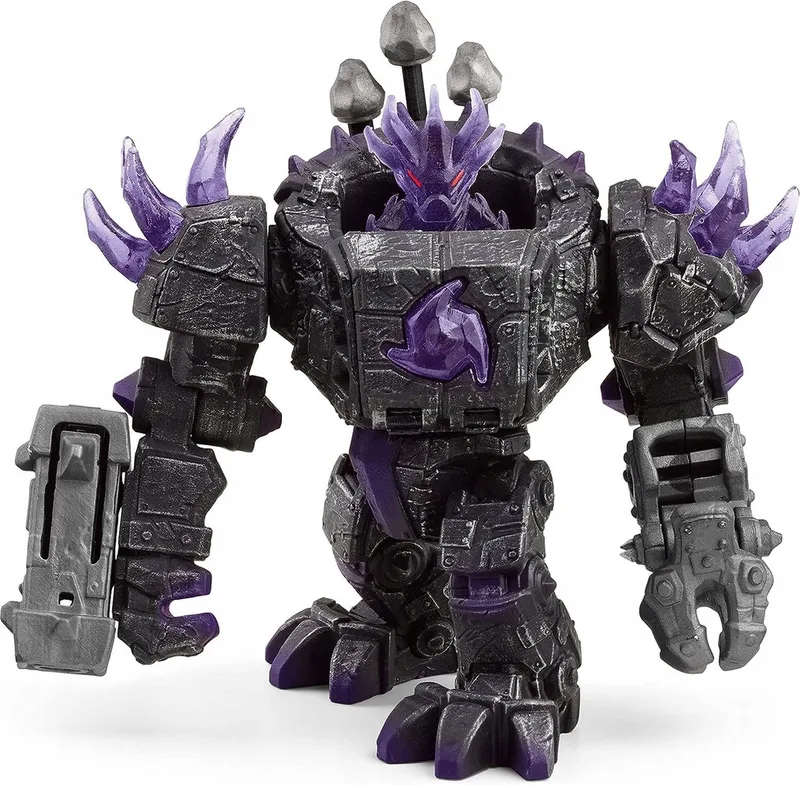 SLH42557 Schleich Eldrador Creatures Schaduwmeester - Robot met Minion voor kinderen 7+ fra Schleich i Grijs – produktbillede