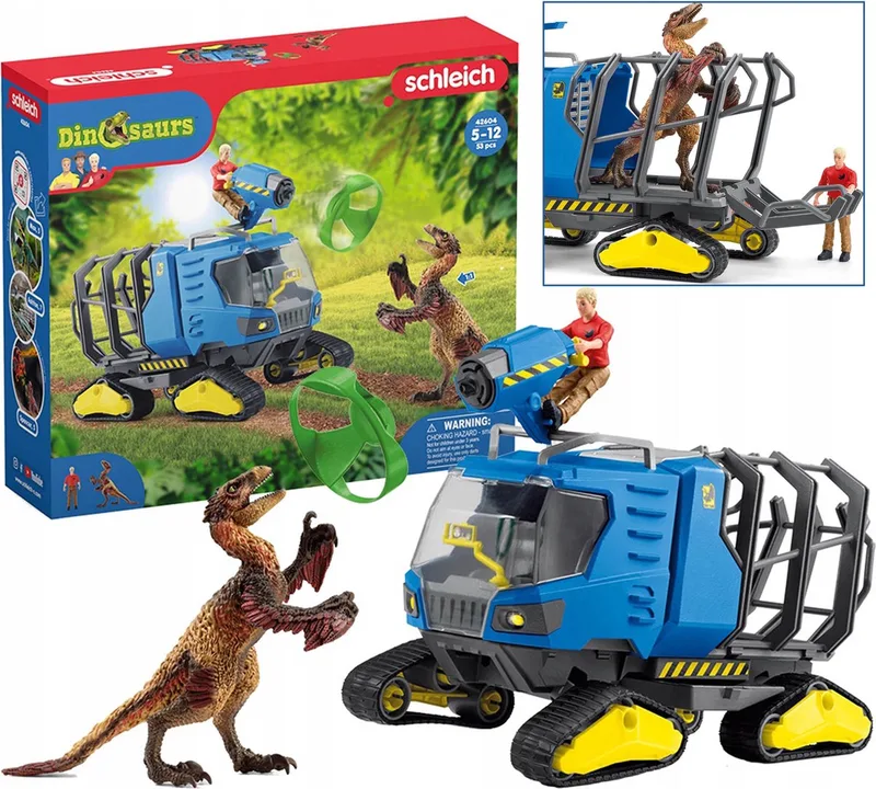 SLH42604 Schleich Dinosauriër - Terreinvoertuig voor Dinosaurus Expeditie, Figuren voor Kinderen 4+ van Schleich in Geel – productfoto