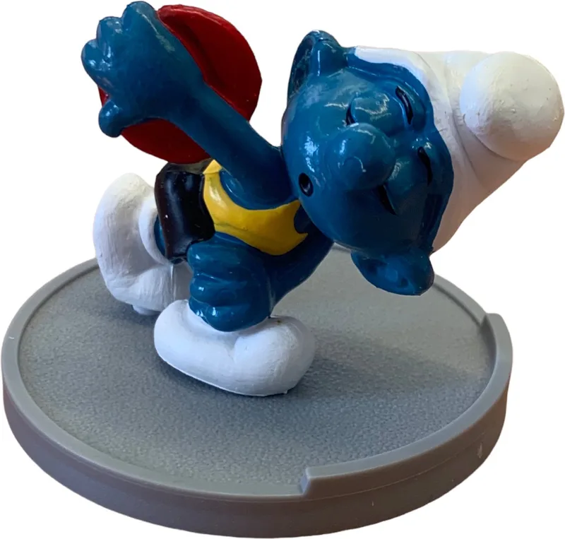 Smurf als discuswerper - sporter - Kogelstoter - De smurfen van Schleich in Multi – productfoto