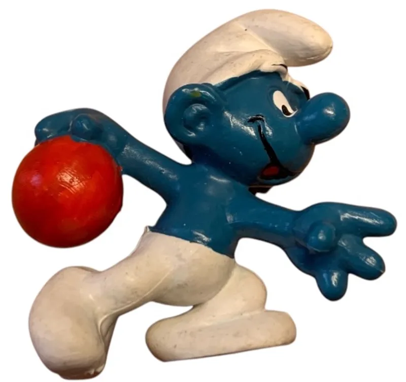 smurf - Bowlend - De smurfen - 5,5 cm van Schleich in Rood blauw wit – productfoto