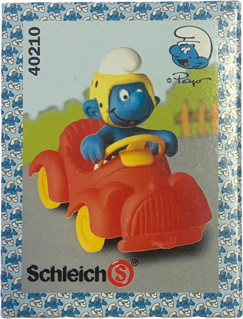 Smurf in rode auto - Schleich en De Smurfen - 40210 - 6cm von Schleich in Blauw – Produktfoto