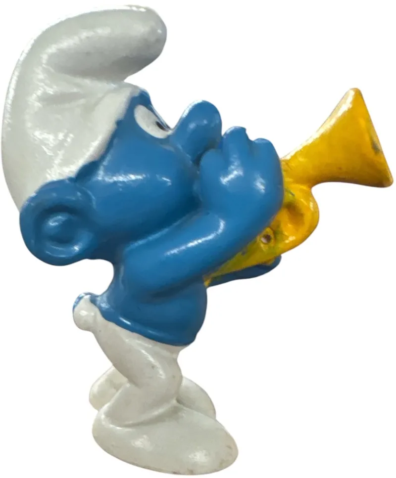 Smurf met trompet - De smurfen - Speelfiguurtje 6 cm van Schleich – productfoto