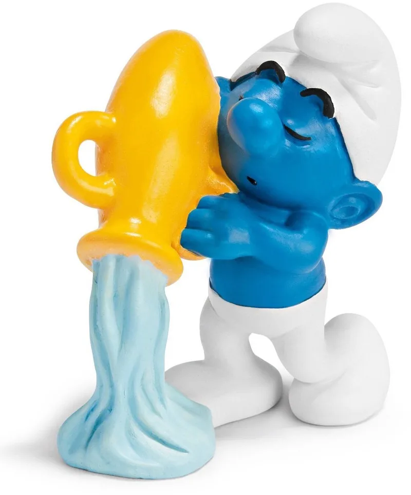 Smurf speelfiguurtje - Horsoscoop - Waterman - De smurfen - 5,5 cm van Schleich in Multi colour – productfoto