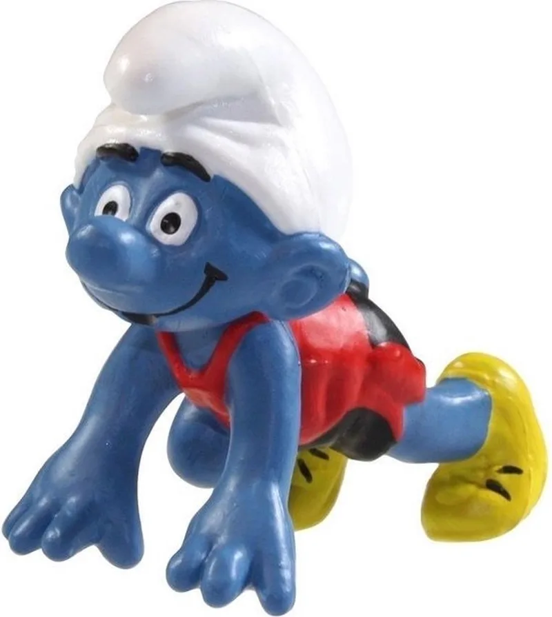 Smurf sprinter - Rennende smurf - Schleich - Speelfiguurtje - 5,5 cm van Schleich in Zwart – productfoto