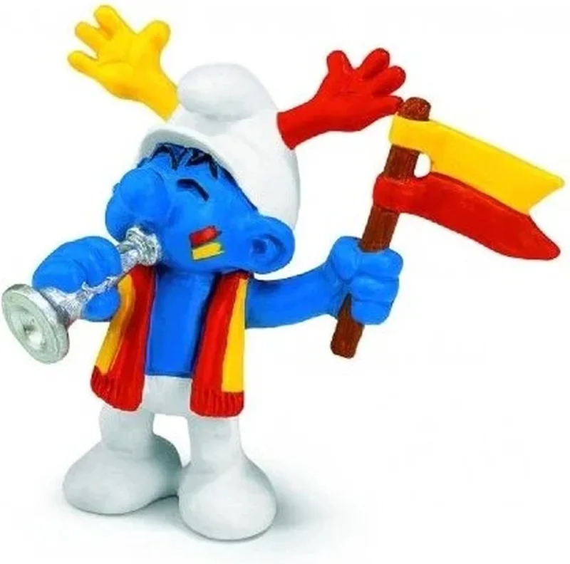 Smurf supporter by Schleich in Geel oranje boy – product photo