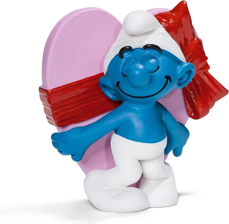 Smurf Valentijnsdag - Schleich - 5 cm hoog en 5 cm breed van Schleich in Mulikleur – productfoto