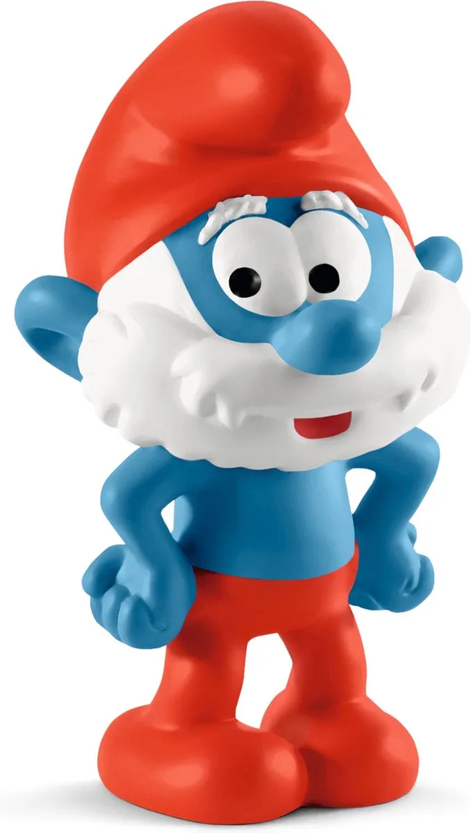 Smurfen - Grote Smurf 20814. van Schleich in Wit, Blauw, Rood – productfoto