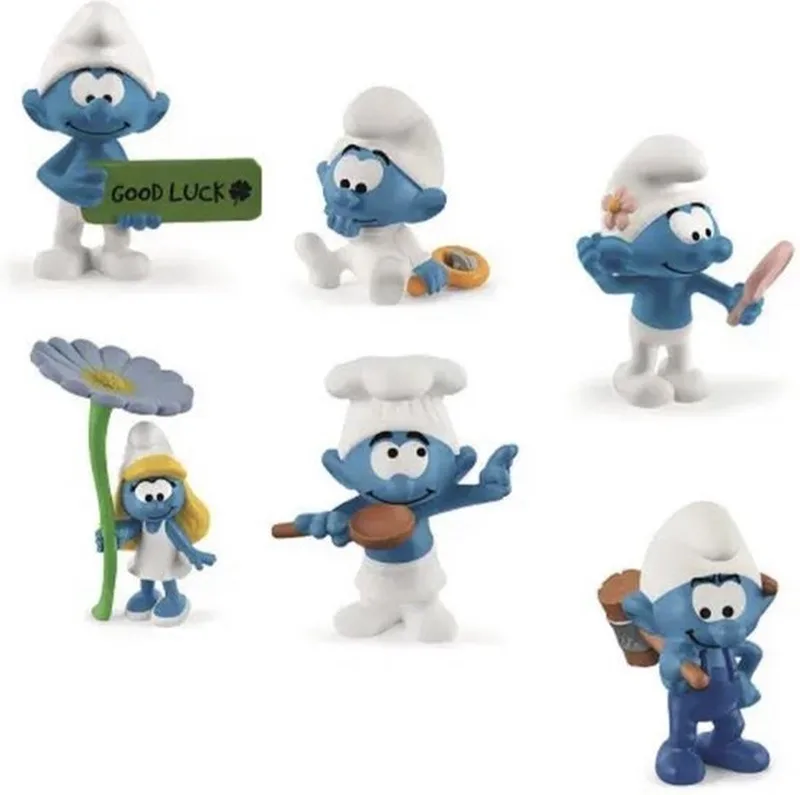 Smurfen set 6 figuren van schleich 2021 van Schleich in Blauw – productfoto