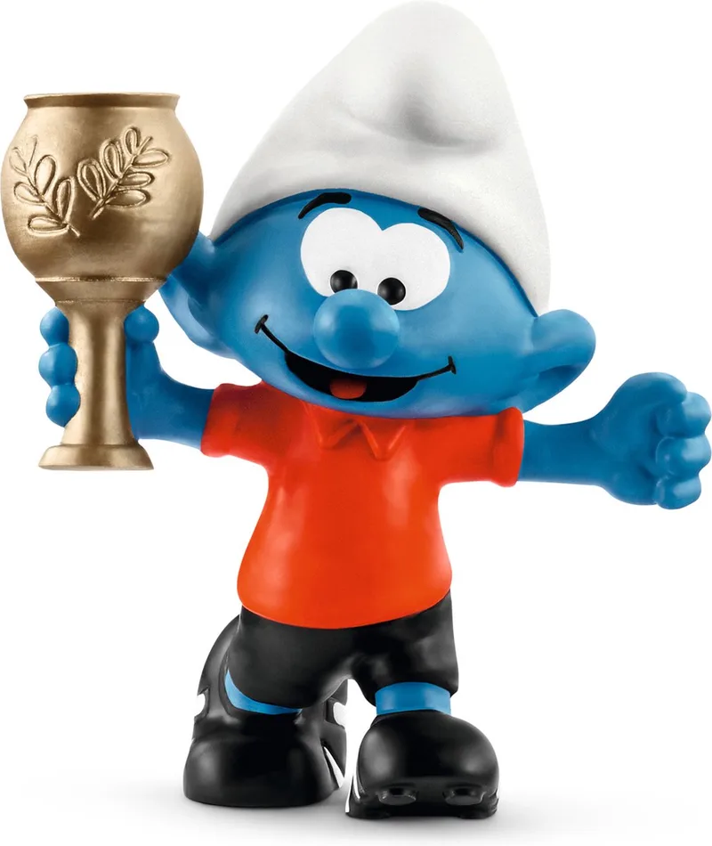 Smurfen - Smurf Met Trofee 20807 von Schleich in Multi colour – Produktfoto