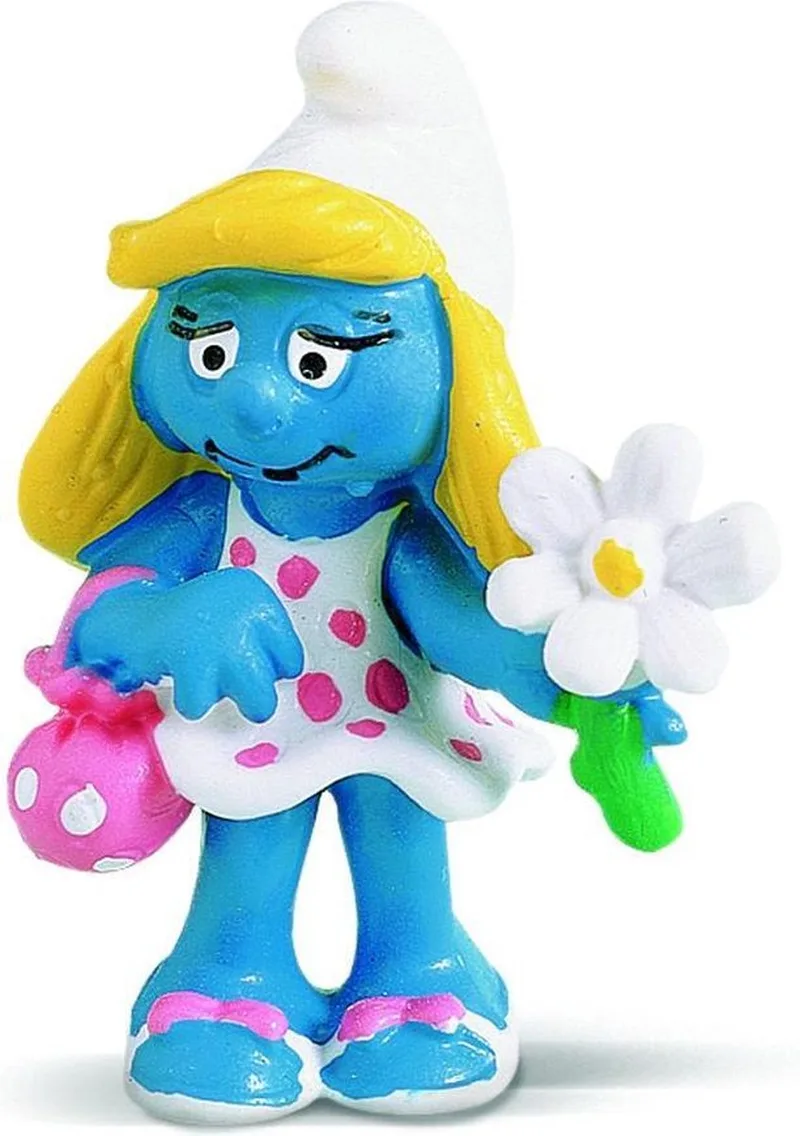 smurfin met bloementuil 20421 de Schleich en Blauw – photo du produit
