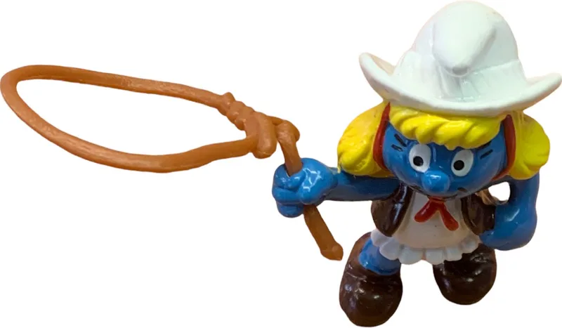 Smurfin speelfiguur als cowboy - Cowgirl - 20147 - Schleich - 5,5 cm von Schleich in Wit – Produktfoto