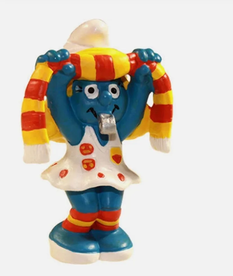 Smurfin speelfiguurtje schleich - Supporter voetbal - ca 6 cm von Schleich – Produktfoto