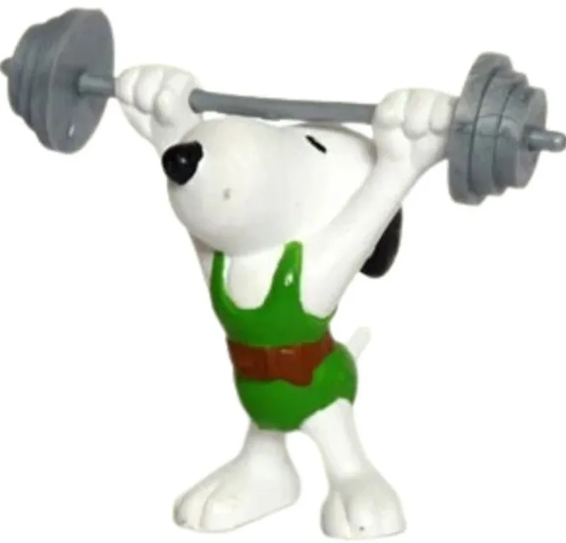 Snoopy Gewichtheffer - Schleich - Speelfiguurtje - 7 cm de Schleich – photo du produit