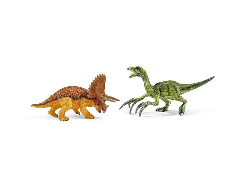 Spielfigur Dinosaurier, Triceratops & Therizinosurus 2-Pack de Schleich en Bunt – photo du produit