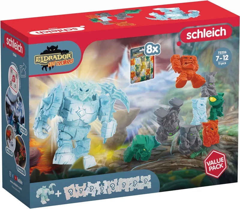 Spielfigur ELDRADOR® CREATURES, Eis-Roboter Value Pack (72226), (11-tlg) by Schleich in Bunt – product photo