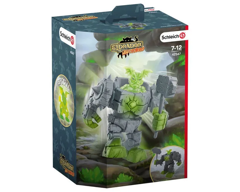 Spielfigur Schleich 42547 - Eldrador - Mini Creatures - Stein Roboter by Schleich in Bunt – product photo